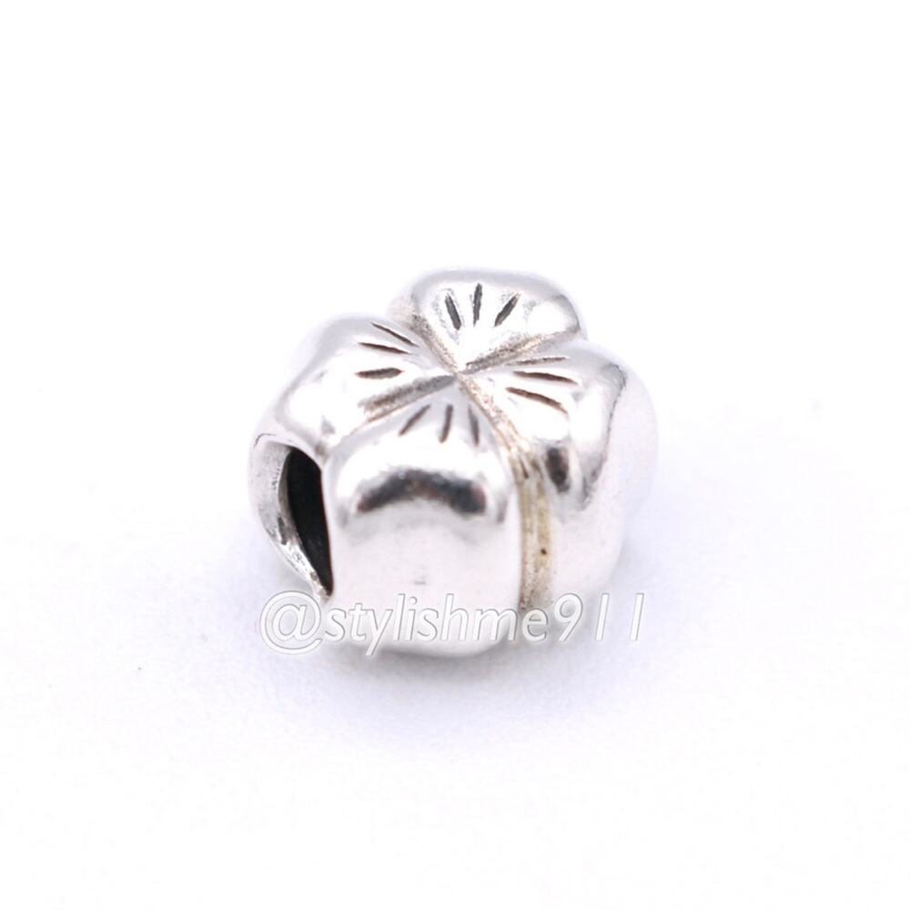 Authentic PANDORA Irish Shamrock Clover Four Leaf Bead - Picture 6 of 9